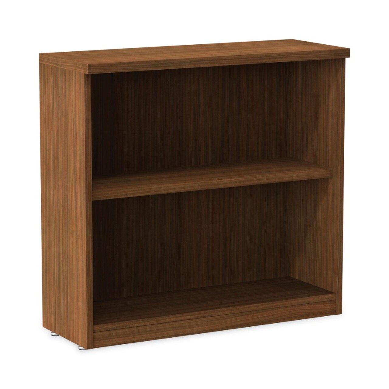 Alera 31.75 in. x 14 in. x 29.5 in. Valencia Series 2-Shelf Bookcase - Modern Walnut